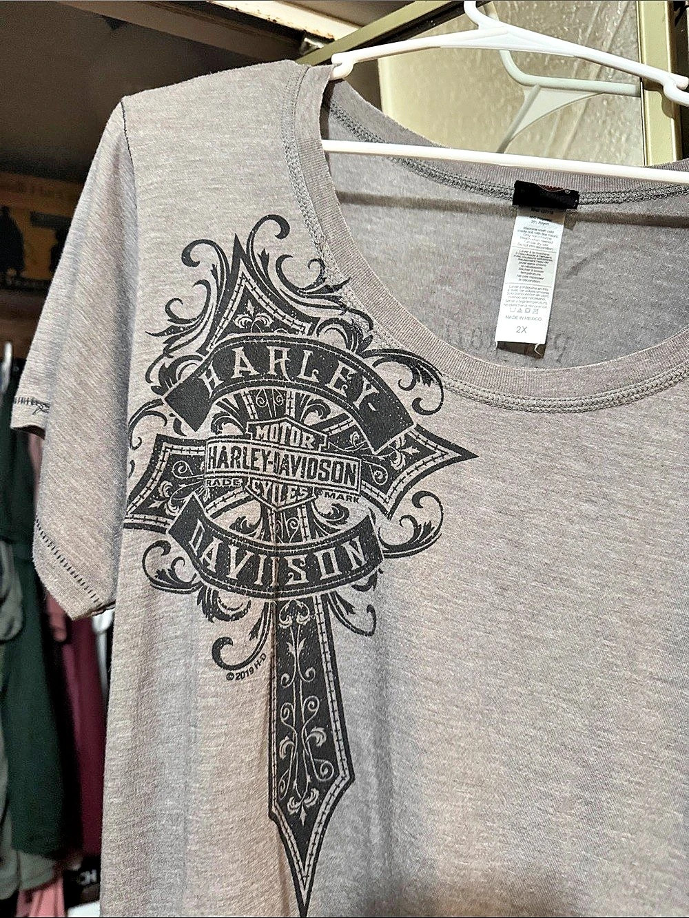 Harley-Davidson Graphic Tee Size 2X Gray